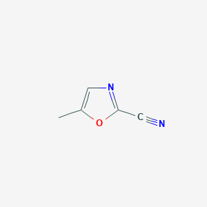 molecular formula C5H4N2O B2856648 5-Methyloxazole-2-carbonitrile CAS No. 28989-03-9
