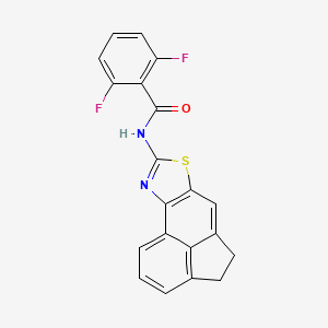 molecular formula C20H12F2N2OS B2856660 N-(4,5-dihydroacenaphtho[5,4-d]thiazol-8-yl)-2,6-difluorobenzamide CAS No. 477325-94-3