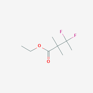 molecular formula C8H14F2O2 B2856681 Ethyl 3,3-difluoro-2,2-dimethylbutanoate CAS No. 130021-57-7