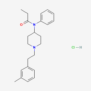 molecular formula C23H31ClN2O B2856734 N-[1-[2-(3-methylphenyl)ethyl]-4-piperidinyl]-N-phenyl-propanamide,monohydrochloride CAS No. 1082721-49-0