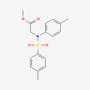 molecular formula C17H19NO4S B2856808 Methyl N-(4-methylphenyl)-N-[(4-methylphenyl)sulfonyl]glycinate CAS No. 418804-41-8