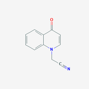 molecular formula C11H8N2O B2856871 2-(4-oxo-1,4-dihydroquinolin-1-yl)acetonitrile CAS No. 1171936-00-7
