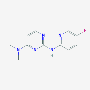 molecular formula C11H12FN5 B2856936 N2-(5-fluoropyridin-2-yl)-N4,N4-dimethylpyrimidine-2,4-diamine CAS No. 2320514-03-0