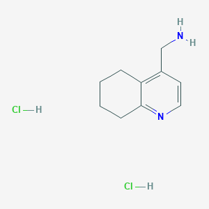 molecular formula C10H16Cl2N2 B2856940 5,6,7,8-Tetrahydroquinolin-4-ylmethanamine;dihydrochloride CAS No. 2241142-38-9