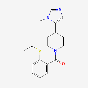 (2-Ethylsulfanylphenyl)-[4-(3-methylimidazol-4-yl)piperidin-1-yl]methanone
