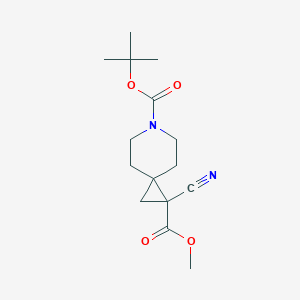 6-Tert-butyl 1-methyl 1-cyano-6-azaspiro[2.5]octane-1,6-dicarboxylate