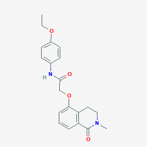 N-(4-ethoxyphenyl)-2-((2-methyl-1-oxo-1,2,3,4-tetrahydroisoquinolin-5-yl)oxy)acetamide