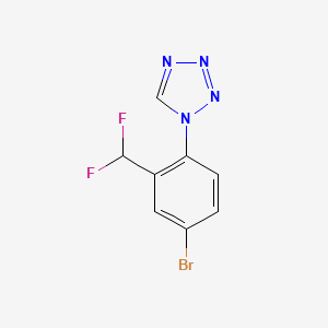 1-[4-Bromo-2-(difluoromethyl)phenyl]tetrazole