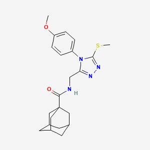 N-[[4-(4-methoxyphenyl)-5-methylsulfanyl-1,2,4-triazol-3-yl]methyl]adamantane-1-carboxamide