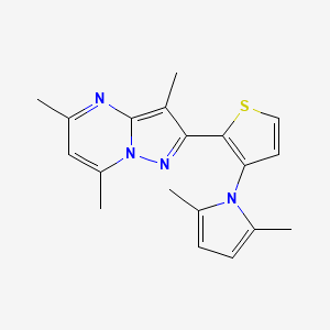 2-[3-(2,5-dimethyl-1H-pyrrol-1-yl)-2-thienyl]-3,5,7-trimethylpyrazolo[1,5-a]pyrimidine