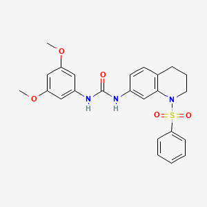 1-(3,5-Dimethoxyphenyl)-3-(1-(phenylsulfonyl)-1,2,3,4-tetrahydroquinolin-7-yl)urea