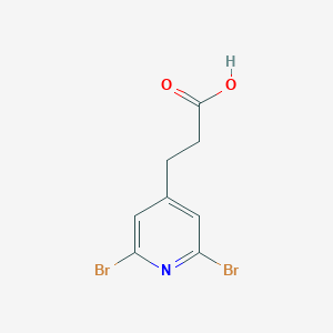 3-(2,6-Dibromopyridin-4-yl)propanoic acid