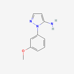 molecular formula C10H11N3O B2857075 1-(3-Methoxyphenyl)-1h-pyrazol-5-amine CAS No. 14679-00-6