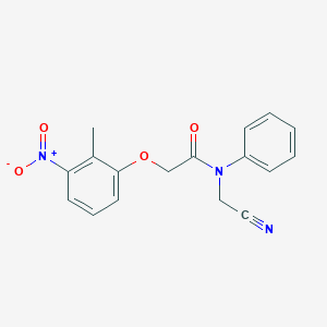 N-(cyanomethyl)-2-(2-methyl-3-nitrophenoxy)-N-phenylacetamide