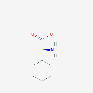 Tert-butyl (2R)-2-amino-2-cyclohexylpropanoate