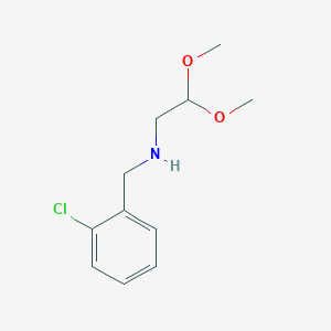 molecular formula C11H16ClNO2 B2857105 [(2-Chlorophenyl)methyl](2,2-dimethoxyethyl)amine CAS No. 71625-63-3