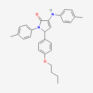 5-(4-butoxyphenyl)-1-(4-methylphenyl)-3-[(4-methylphenyl)amino]-1,5-dihydro-2H-pyrrol-2-one