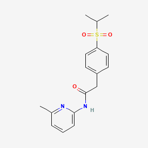 2-(4-(isopropylsulfonyl)phenyl)-N-(6-methylpyridin-2-yl)acetamide