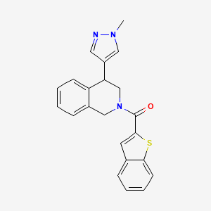 benzo[b]thiophen-2-yl(4-(1-methyl-1H-pyrazol-4-yl)-3,4-dihydroisoquinolin-2(1H)-yl)methanone