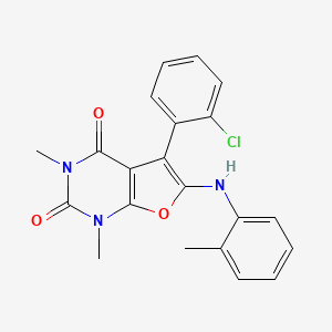5-(2-chlorophenyl)-1,3-dimethyl-6-(o-tolylamino)furo[2,3-d]pyrimidine-2,4(1H,3H)-dione