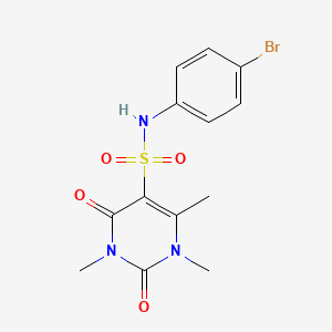 N-(4-bromophenyl)-1,3,4-trimethyl-2,6-dioxopyrimidine-5-sulfonamide