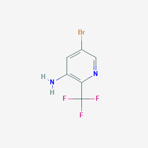 molecular formula C6H4BrF3N2 B2857222 5-BROMO-2-(TRIFLUOROMETHYL)PYRIDIN-3-AMINE CAS No. 1211533-18-4
