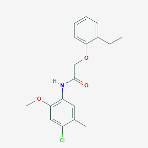 molecular formula C18H20ClNO3 B2857260 N-(4-chloro-2-methoxy-5-methylphenyl)-2-(2-ethylphenoxy)acetamide CAS No. 449752-06-1