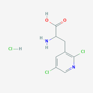 2-Amino-3-(2,5-dichloropyridin-3-yl)propanoic acid;hydrochloride