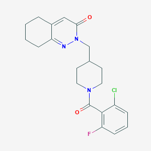 2-[[1-(2-Chloro-6-fluorobenzoyl)piperidin-4-yl]methyl]-5,6,7,8-tetrahydrocinnolin-3-one