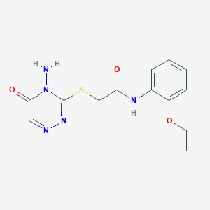 2-[(4-amino-5-oxo-1,2,4-triazin-3-yl)sulfanyl]-N-(2-ethoxyphenyl)acetamide