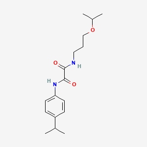 molecular formula C17H26N2O3 B2857331 N-[3-(propan-2-yloxy)propyl]-N'-[4-(propan-2-yl)phenyl]ethanediamide CAS No. 428826-62-4