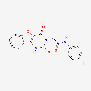 2-(2,4-dioxo-1,2-dihydrobenzofuro[3,2-d]pyrimidin-3(4H)-yl)-N-(4-fluorophenyl)acetamide