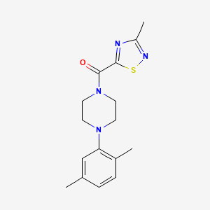 (4-(2,5-Dimethylphenyl)piperazin-1-yl)(3-methyl-1,2,4-thiadiazol-5-yl)methanone