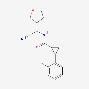 N-[cyano(oxolan-3-yl)methyl]-2-(2-methylphenyl)cyclopropane-1-carboxamide
