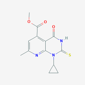 Methyl 1-cyclopropyl-2-mercapto-7-methyl-4-oxo-1,4-dihydropyrido[2,3-d]pyrimidine-5-carboxylate