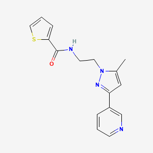 N-(2-(5-methyl-3-(pyridin-3-yl)-1H-pyrazol-1-yl)ethyl)thiophene-2-carboxamide