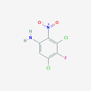 molecular formula C6H3Cl2FN2O2 B2857378 3,5-Dichloro-4-fluoro-2-nitroaniline CAS No. 1698952-59-8