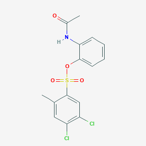 2-(Acetylamino)phenyl 4,5-dichloro-2-methylbenzenesulfonate