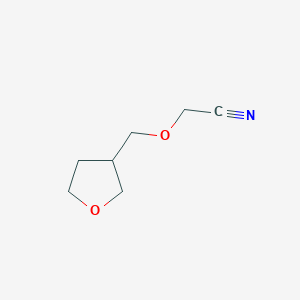 molecular formula C7H11NO2 B2857387 2-[(Oxolan-3-yl)methoxy]acetonitrile CAS No. 1250142-20-1