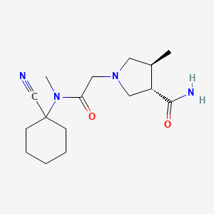 (3S,4S)-1-[2-[(1-Cyanocyclohexyl)-methylamino]-2-oxoethyl]-4-methylpyrrolidine-3-carboxamide