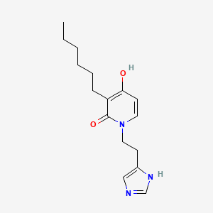 3-hexyl-4-hydroxy-1-[2-(1H-imidazol-4-yl)ethyl]-2(1H)-pyridinone