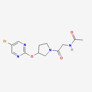 N-(2-{3-[(5-bromopyrimidin-2-yl)oxy]pyrrolidin-1-yl}-2-oxoethyl)acetamide