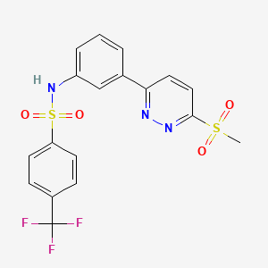 N-(3-(6-(methylsulfonyl)pyridazin-3-yl)phenyl)-4-(trifluoromethyl)benzenesulfonamide