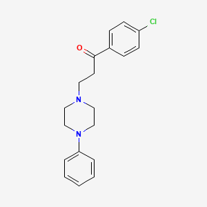 1-(4-Chlorophenyl)-3-(4-phenylpiperazin-1-yl)propan-1-one