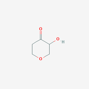 molecular formula C5H8O3 B2857426 3-Hydroxytetrahydro-4H-pyran-4-one CAS No. 72250-01-2