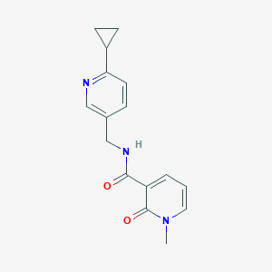 molecular formula C16H17N3O2 B2857464 N-[(6-cyclopropylpyridin-3-yl)methyl]-1-methyl-2-oxo-1,2-dihydropyridine-3-carboxamide CAS No. 2097895-65-1