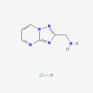 {[1,2,4]Triazolo[1,5-a]pyrimidin-2-yl}methanamine hydrochloride