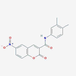 N-(3,4-dimethylphenyl)-6-nitro-2-oxo-2H-chromene-3-carboxamide