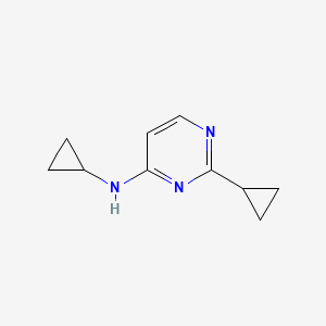 molecular formula C10H13N3 B2857475 N,2-Dicyclopropylpyrimidin-4-amine CAS No. 1861891-64-6