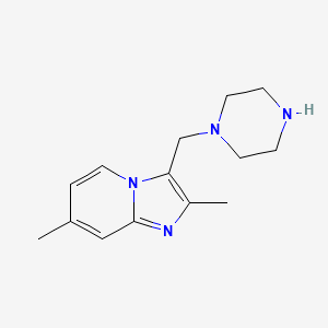 2,7-Dimethyl-3-(piperazin-1-ylmethyl)imidazo[1,2-a]pyridine